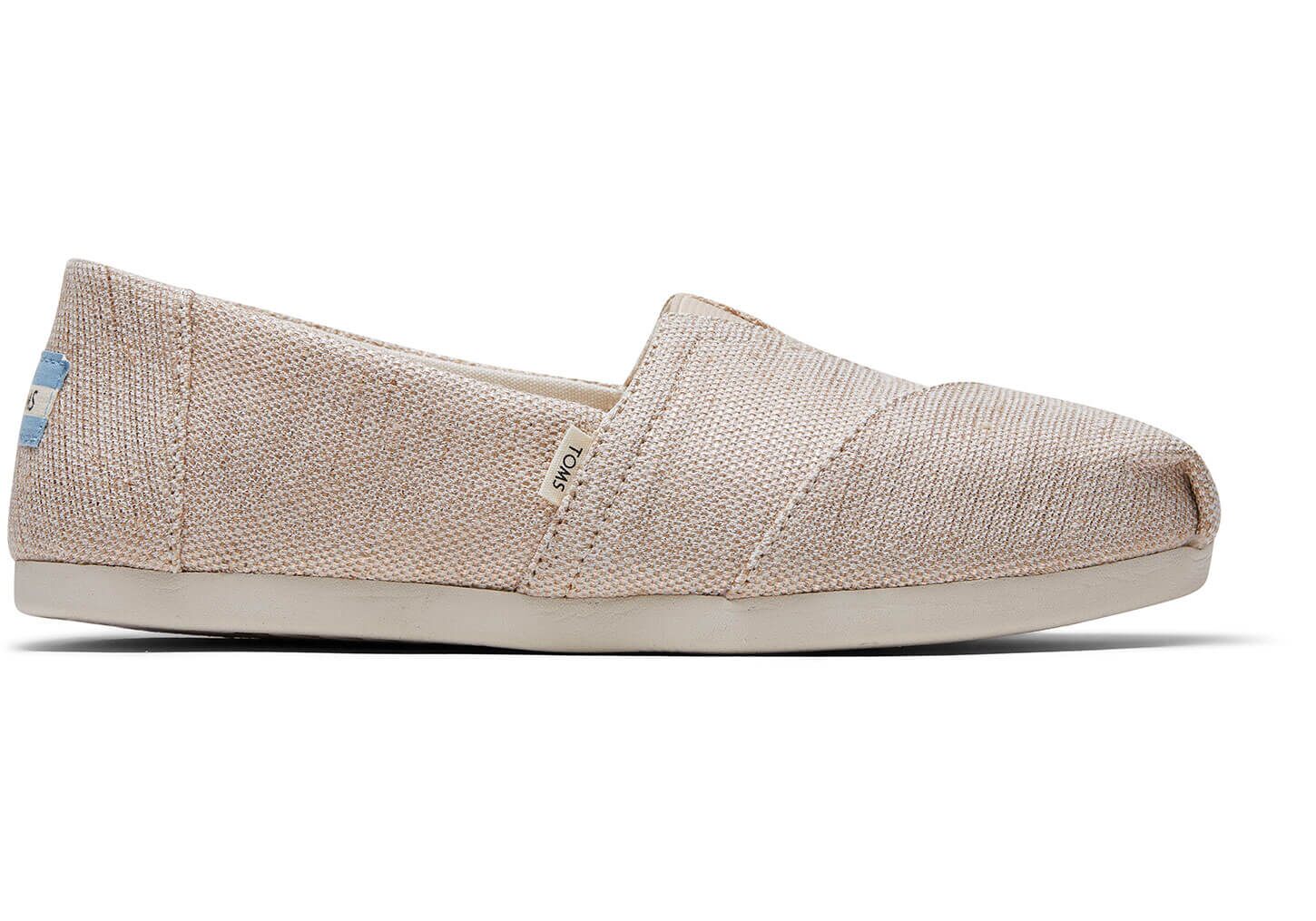 Toms Classics Metallic Jute - Womens Alpargata Espadrilles - Beige Metal - NZ - 764302EJK